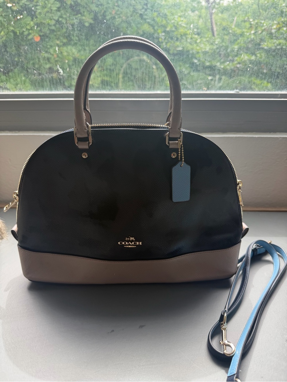 Coach Blue Sierra Leather Handbag